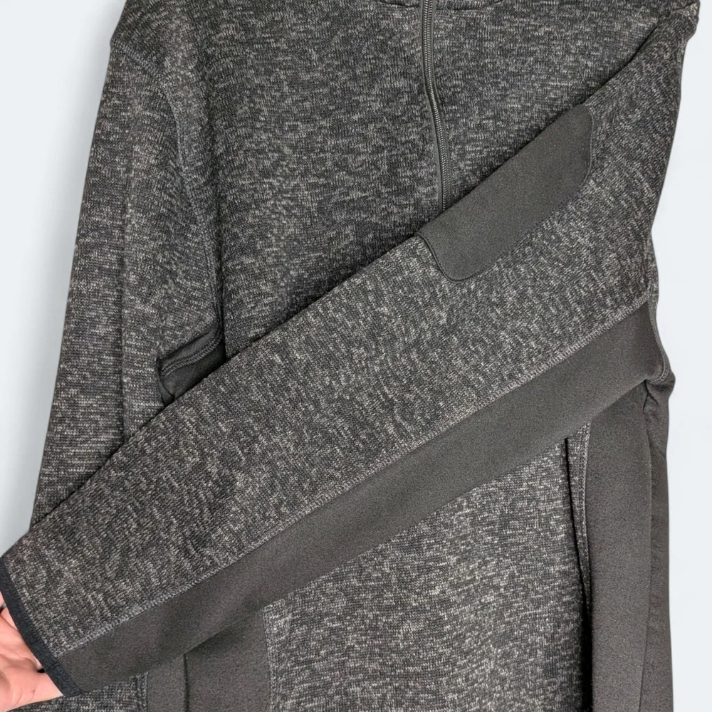 Beverly Hills Polo Club Charcoal Gray Quarter-Zip Pullover Men Athletic Size L - Picture 5 of 12